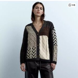 Zara Western Knit Cardigan